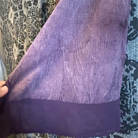 Vera Wang, extra small purple tie dyed blouse - Picture 4 of 6